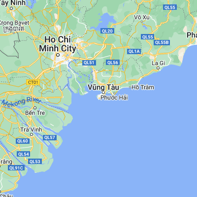 Map showing location of Vũng Tàu (10.345990, 107.084260)