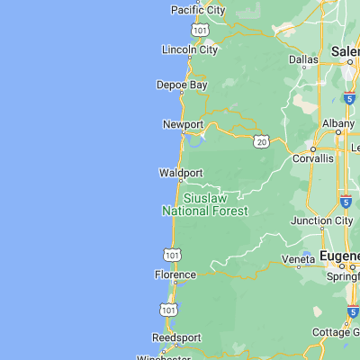 Map showing location of Waldport (44.426790, -124.068730)