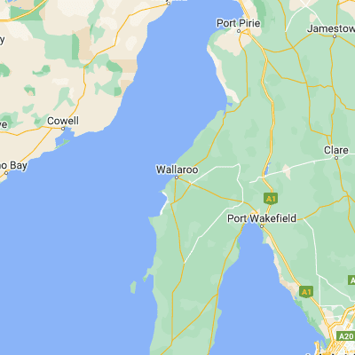 Map showing location of Wallaroo (-33.938810, 137.633650)