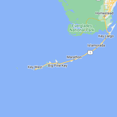 Map showing location of Water Key (24.738470, -81.333970)