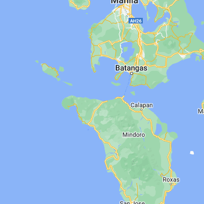 Map showing location of Wawa (13.463200, 120.744100)