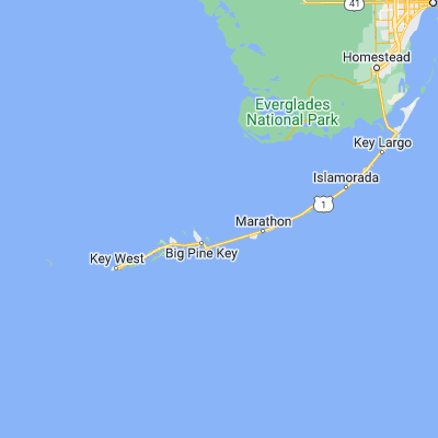 Map showing location of West Bahia Honda Key (24.782360, -81.271750)