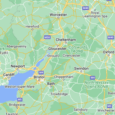 Map showing location of Woodchester (51.721550, -2.232860)