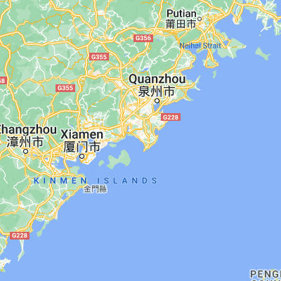 Map showing location of Wubao (24.592780, 118.552500)