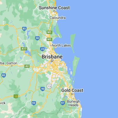 Map showing location of Wynnum (-27.445270, 153.158130)