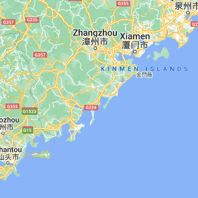 Map showing location of Xiamei (23.997400, 117.682240)