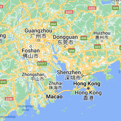 Map showing location of Xinwan (22.786620, 113.668000)
