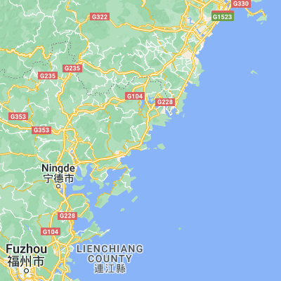 Map showing location of Yacheng (26.988290, 120.188350)